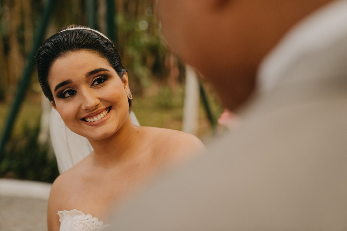 troca de olhar noiva e pai recanto santa rita