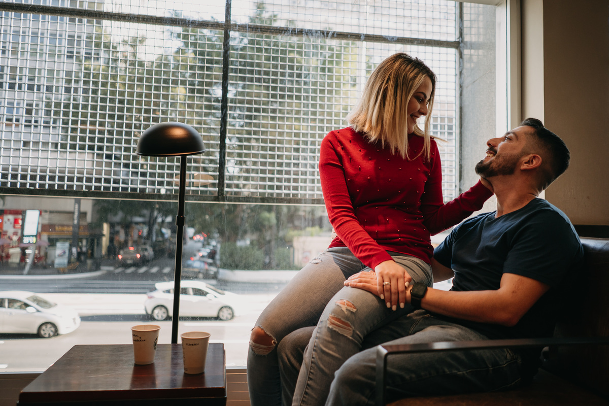 ensaio pré-casamento, pré-wedding, wedding, noivado, noivos, casamento, paulista, ensaio fotográfico, starbucks