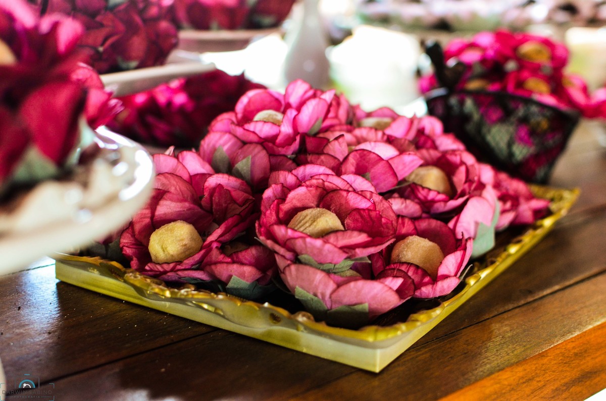 decoração da mesa-fotografia