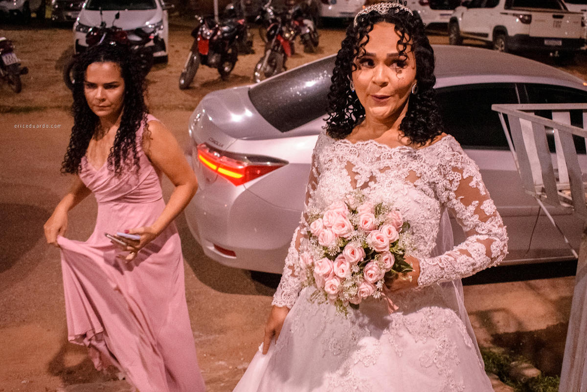 Suspiro forte da noiva antes de entrar