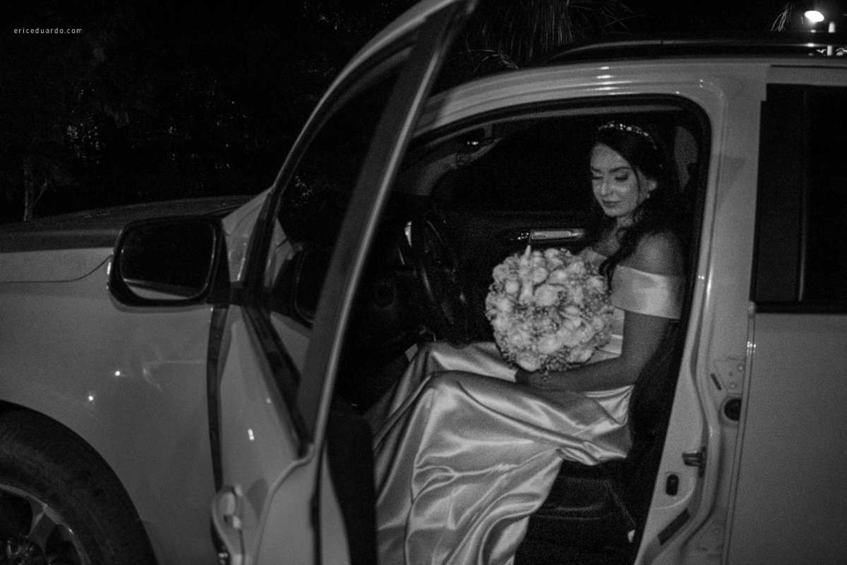Noiva no carro
Chegada na noiva