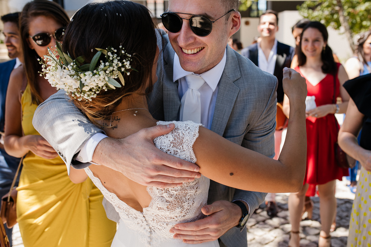 Fotografo de casamento Aveiro, Coimbra, Convento de Sandelgas, cerimonia civil, saída da igreja