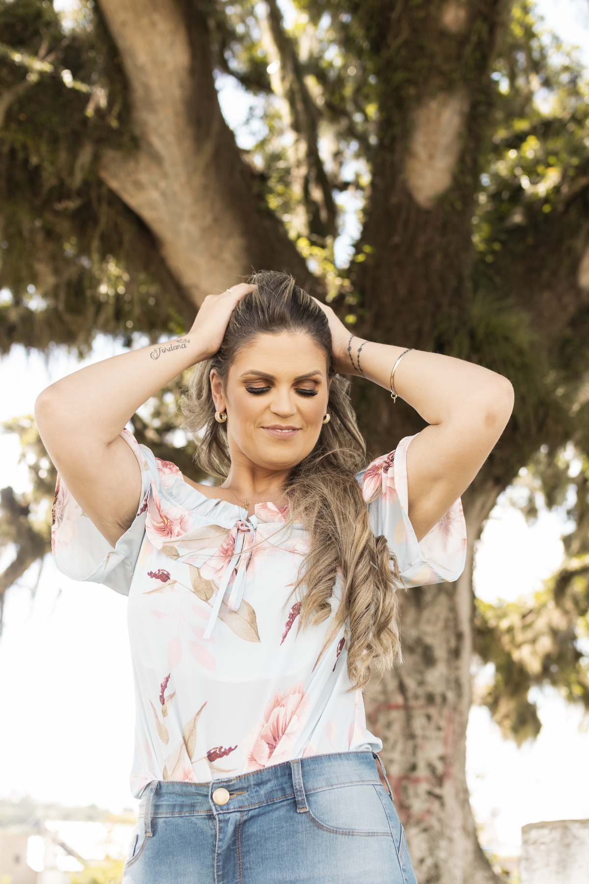 Ensaio Josiane Pereira em Santo Antônio da Patrulha RS_Praça da Figueira