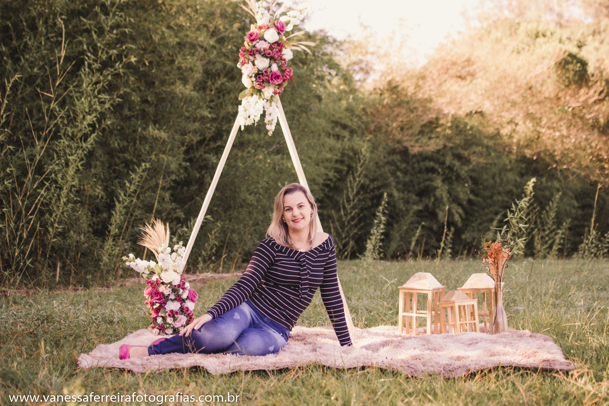 Ensaio especial Dia das Mães, Carolina Ferreira, realizado em Caraá, fotografia de Vanessa Ferreira Fotografias
