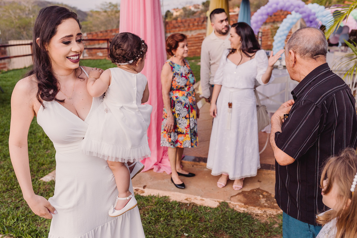 Batizado e Aniversário da Júlia realizado respectivamente na Igreja de Nossa Senhora de Fátima e Recanto Beira Rio em Berilo - MG 
Fotógrafo: Leandro Sales