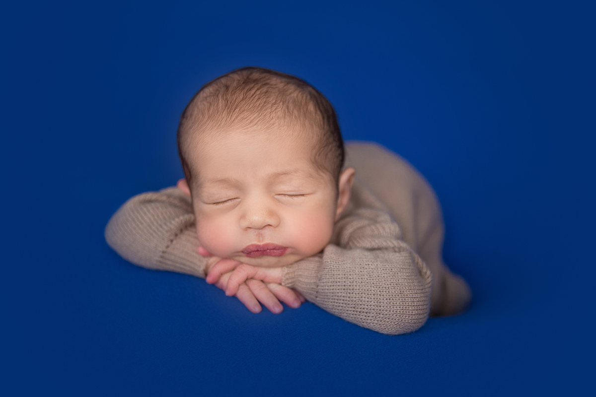 Newborn Menino manta azul