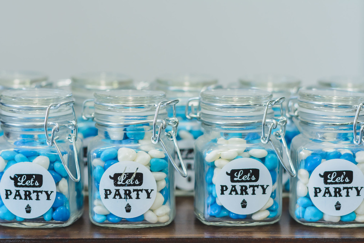 Fotografia detalhes das lembrancinhas da festa infantil de 5 anos em São Paulo - Cia P&B - Fotografia