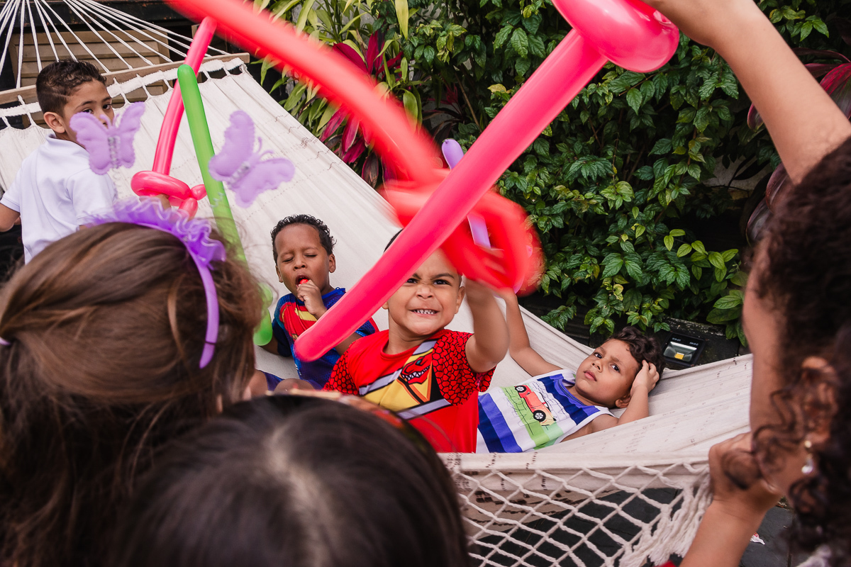 Festa infantil no buffet Beleléu, na cidade de praia grande, no estado de são paulo