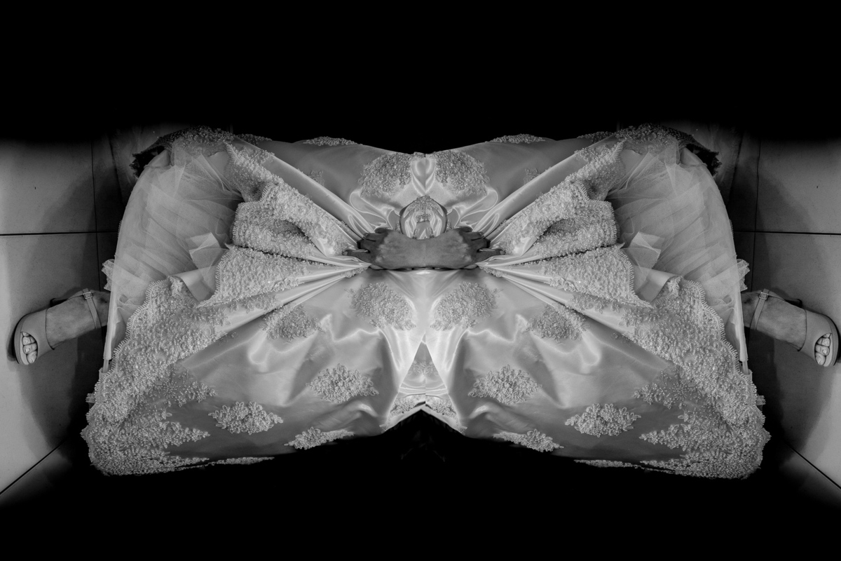 Making of noiva, na cidade de Praia Grande, no estado de São Paulo