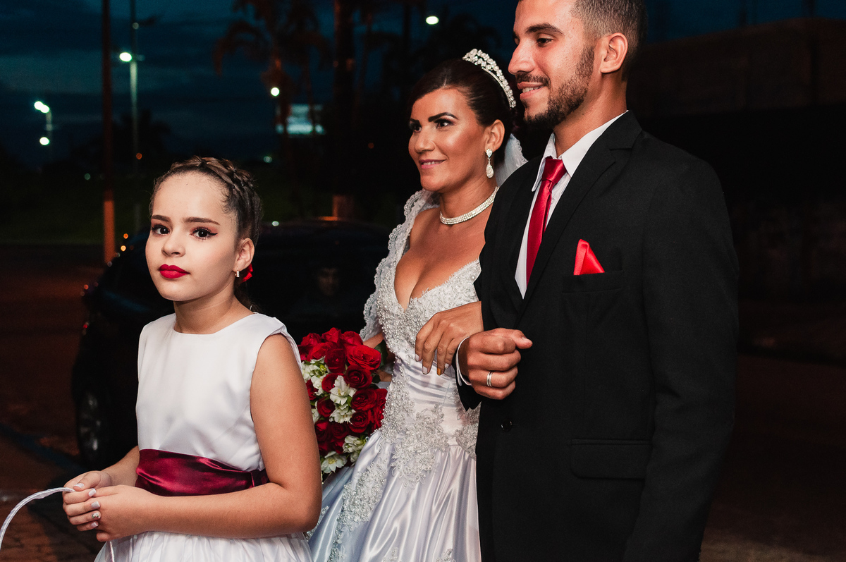 Entrada da noiva, Salão de festas Susi, na cidade de Praia Grande, no estado de São Paulo