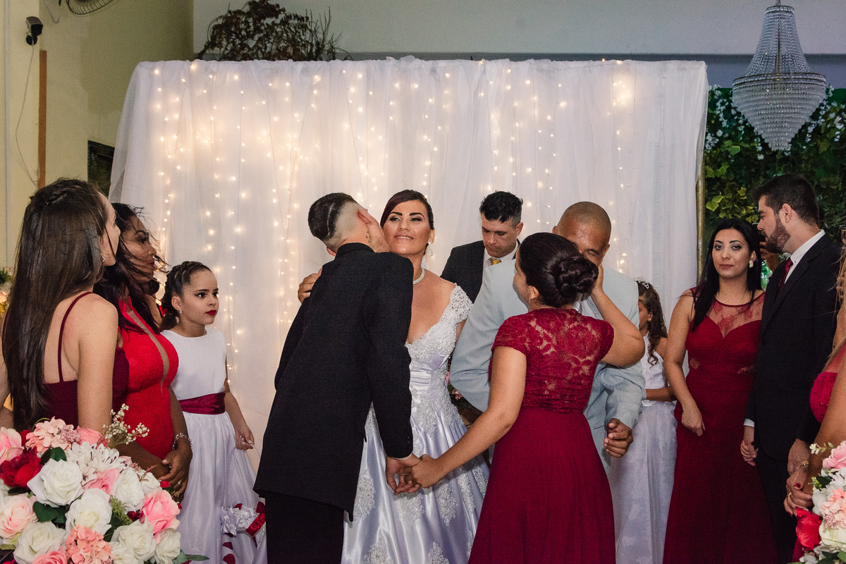 Padrinhos e madrinhas,Salão de festas Susi, na cidade de Praia Grande, no estado de São Paulo