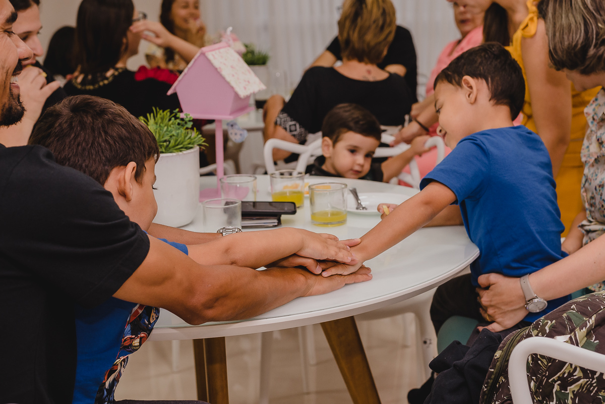 Chá de bebê, na cidade de Mongaguá, no estado de São Paulo