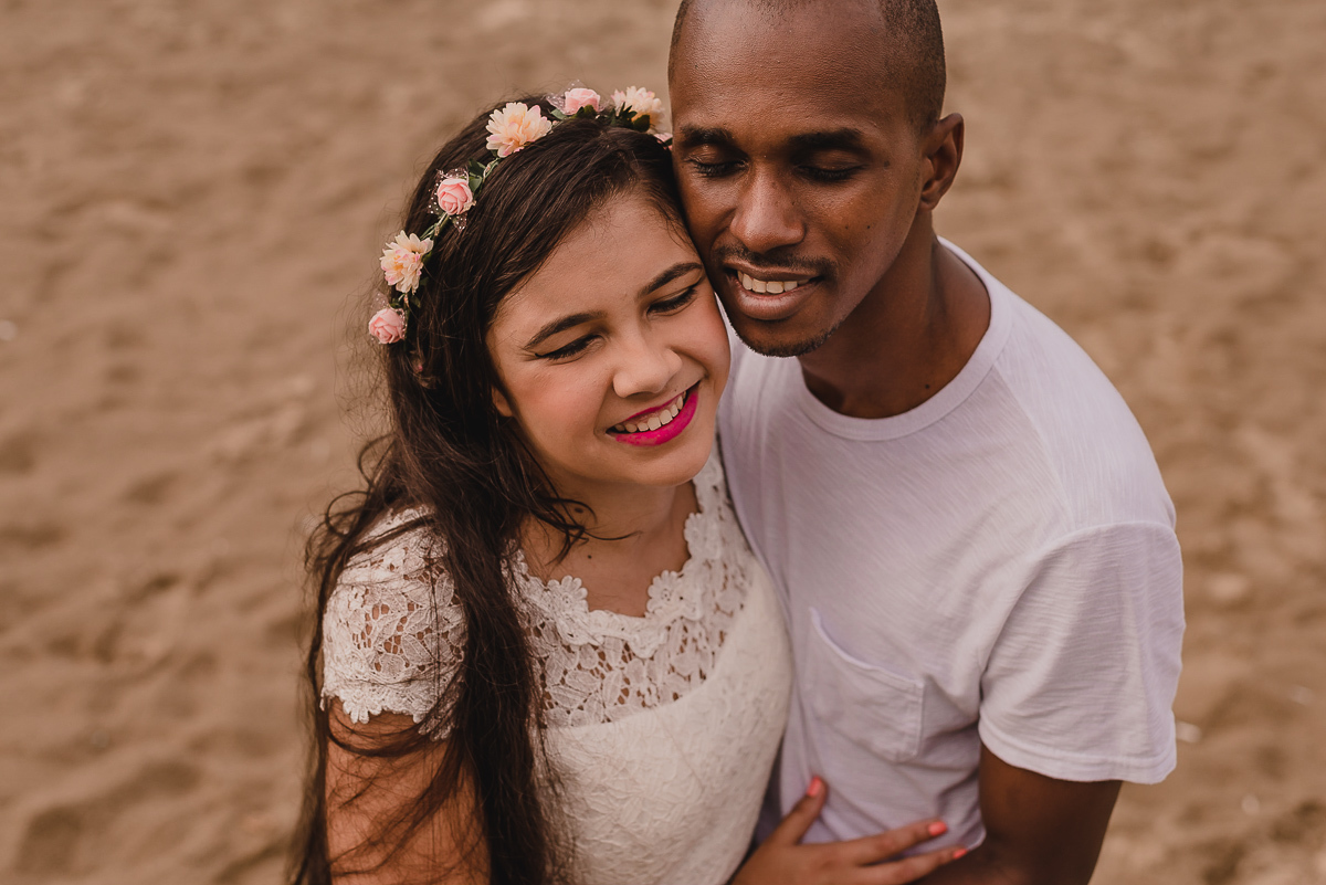Ensaio de casal,  na cidade de Praia Grande, no estado de São Paulo