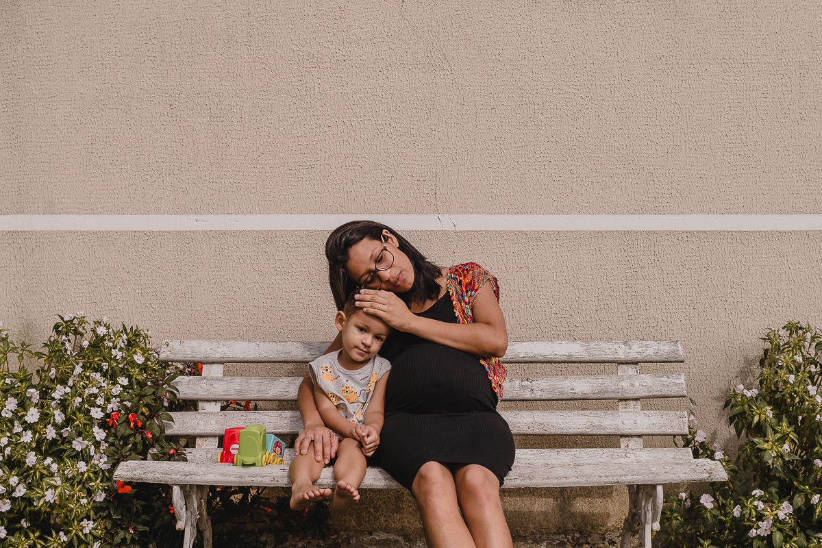 Ensaio gestante, mãe e filho na cidade São josé dos Pinhais no Paraná