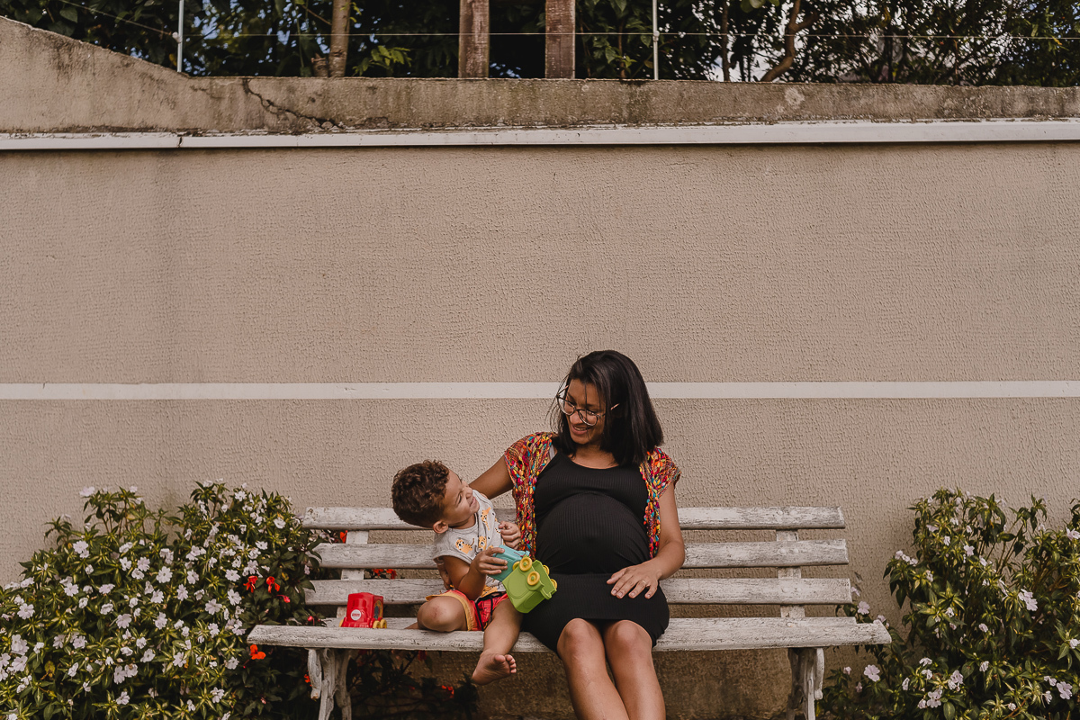 Ensaio gestante, mãe e filho na cidade São josé dos Pinhais no Paraná