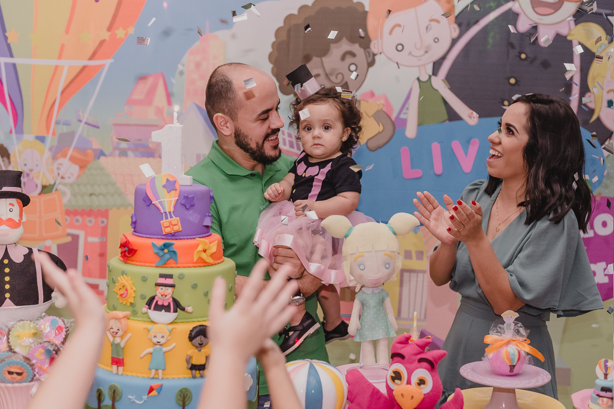 Foto do parabéns no Buffet Magic Time na cidade de Praia Grande, no estado de São Paulo