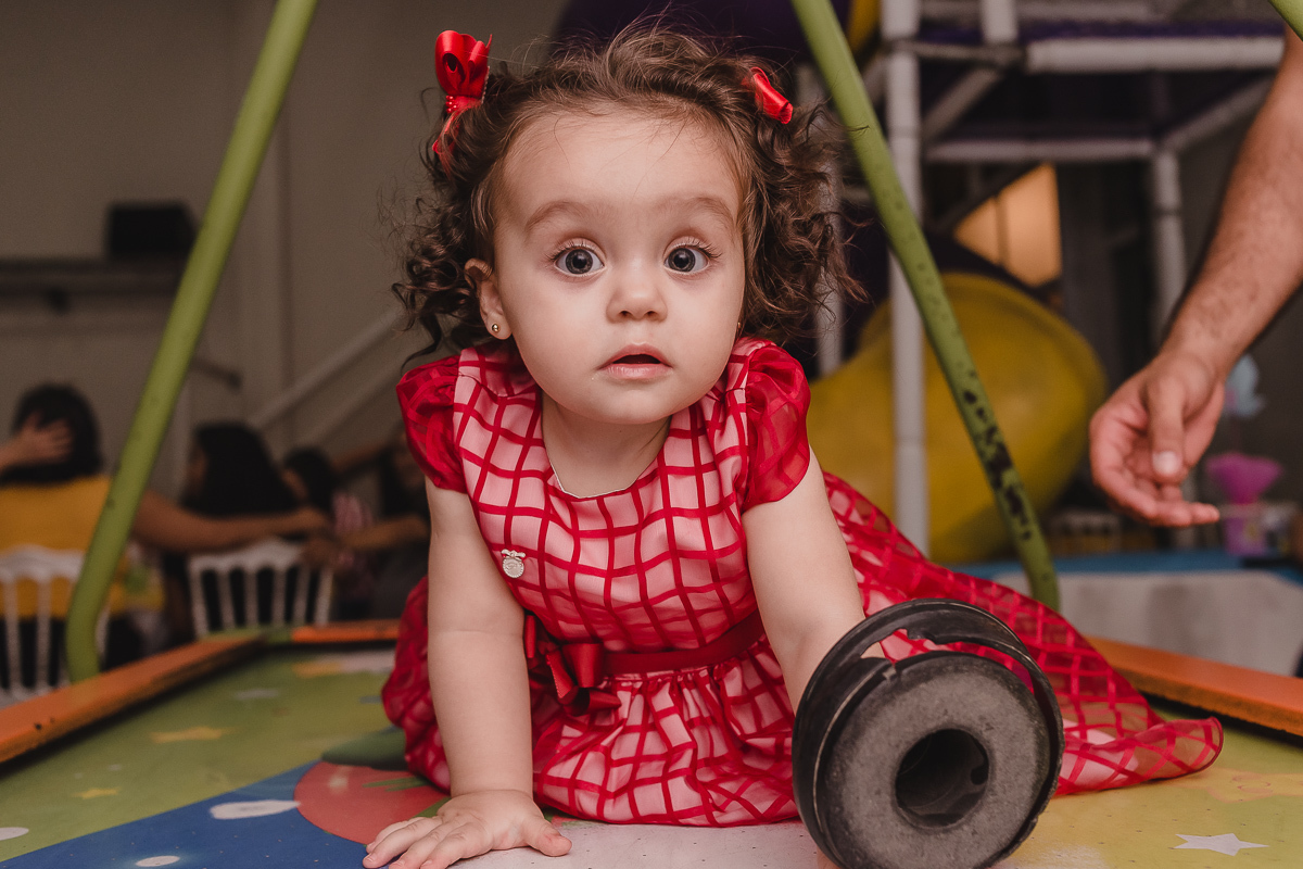 Aniversariante no Buffet Magic Time na cidade de Praia Grande, no estado de São Paulo