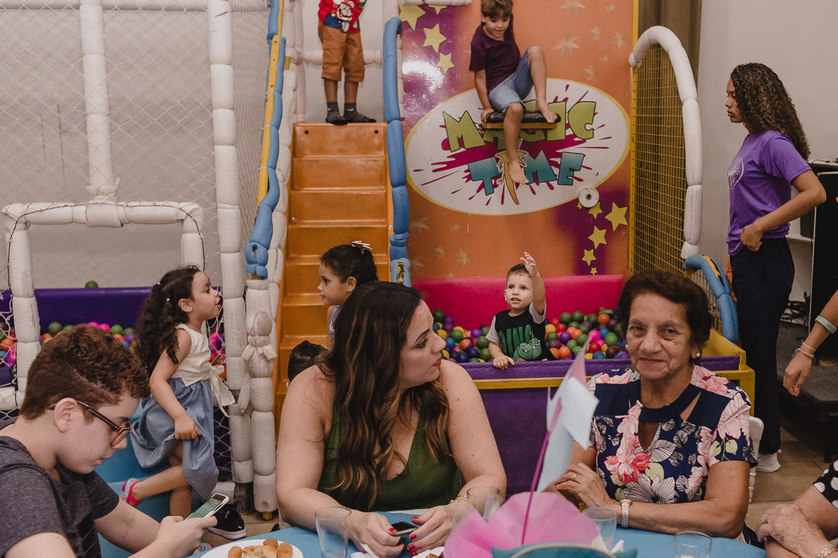 Foto de aniversario no Buffet Magic Time na cidade de Praia Grande, no estado de São Paulo