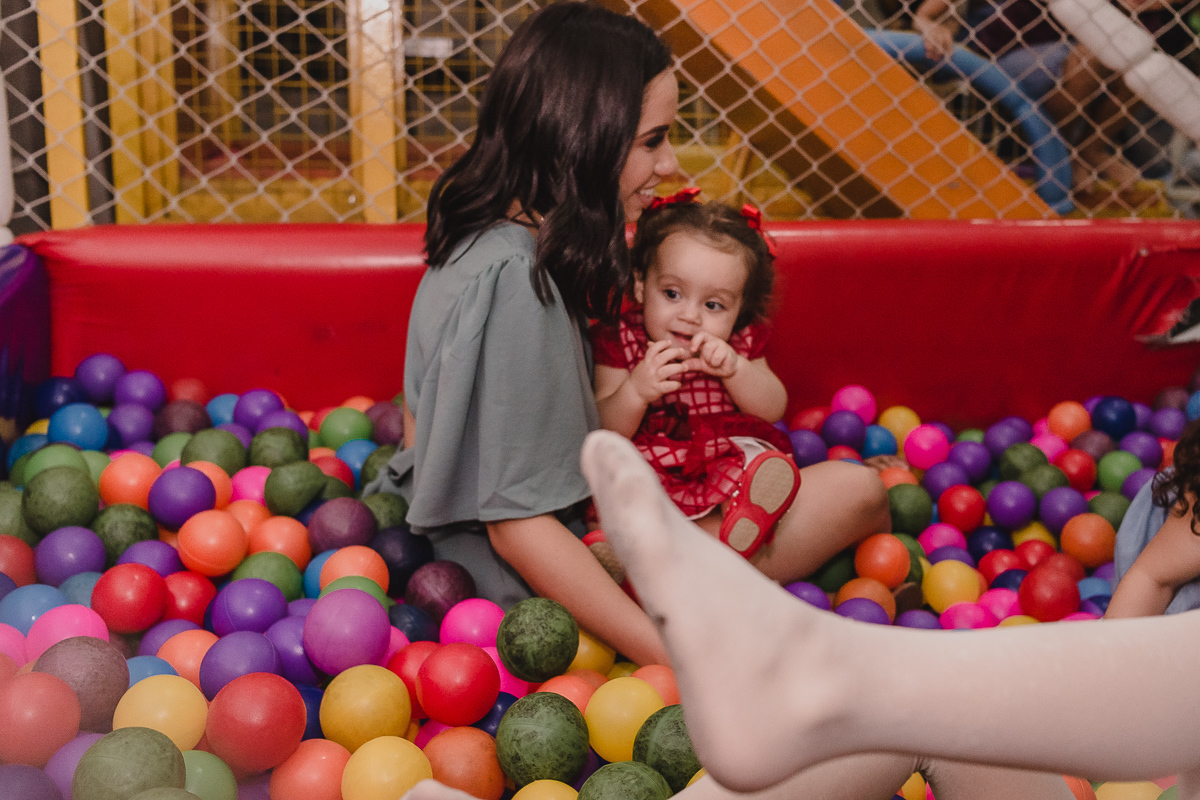 Aniversariante e sua mamãe