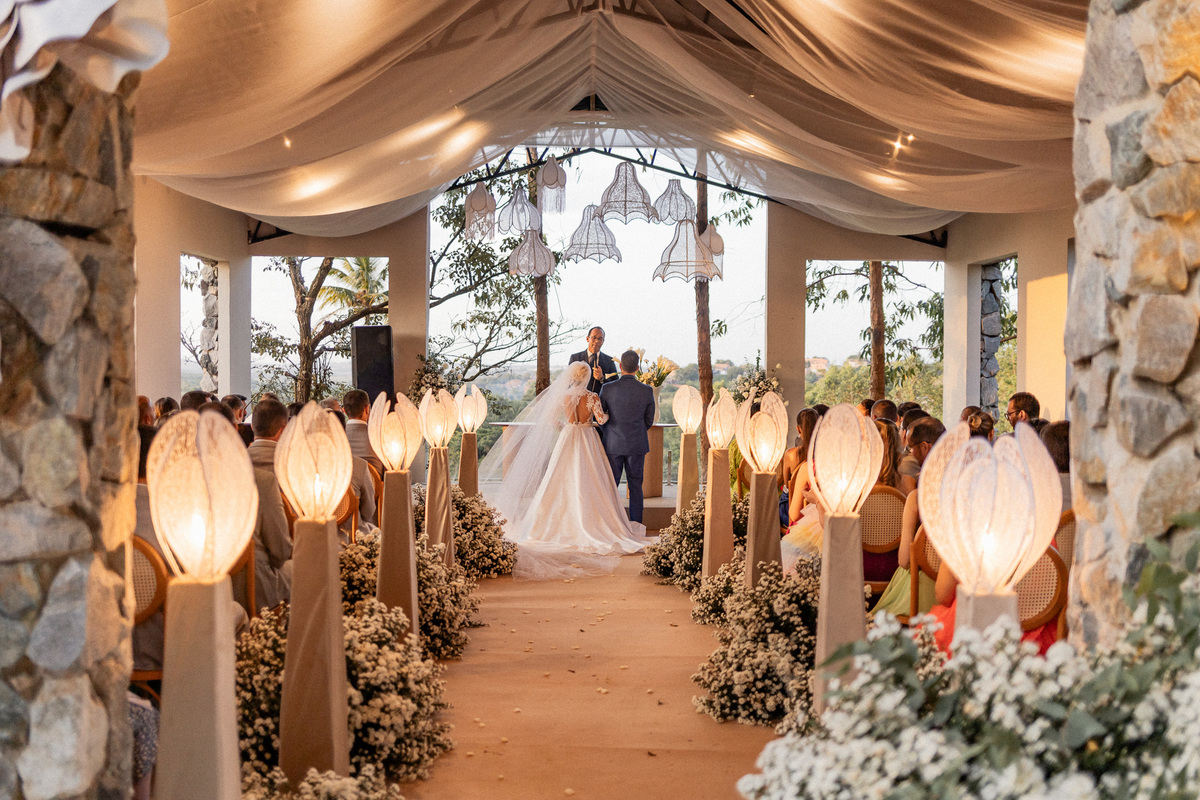 Casamento ao ar livre na Fazenda Bonanza em Sergipe