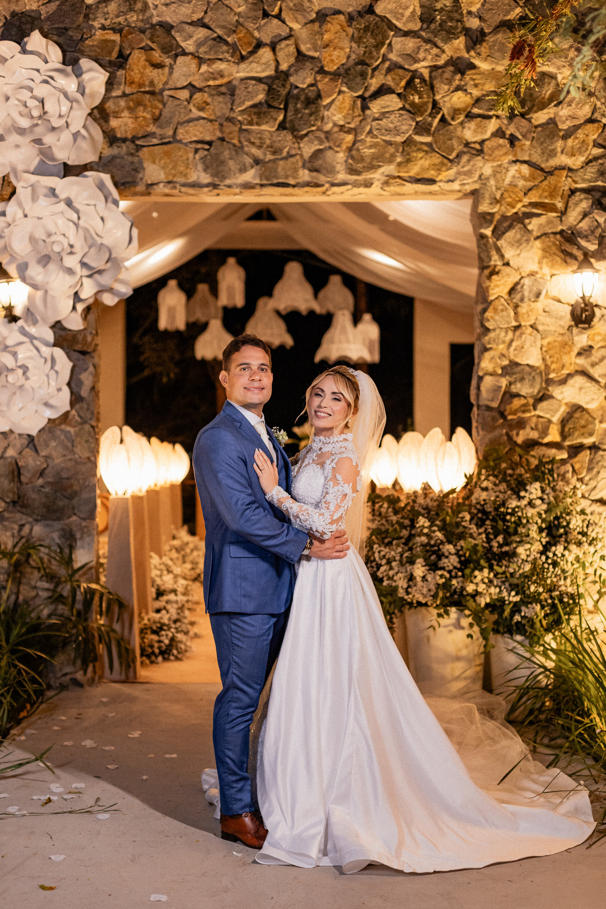 Retrato dos noivos Michele e Brício na Fazenda Bonanza em Sergipe