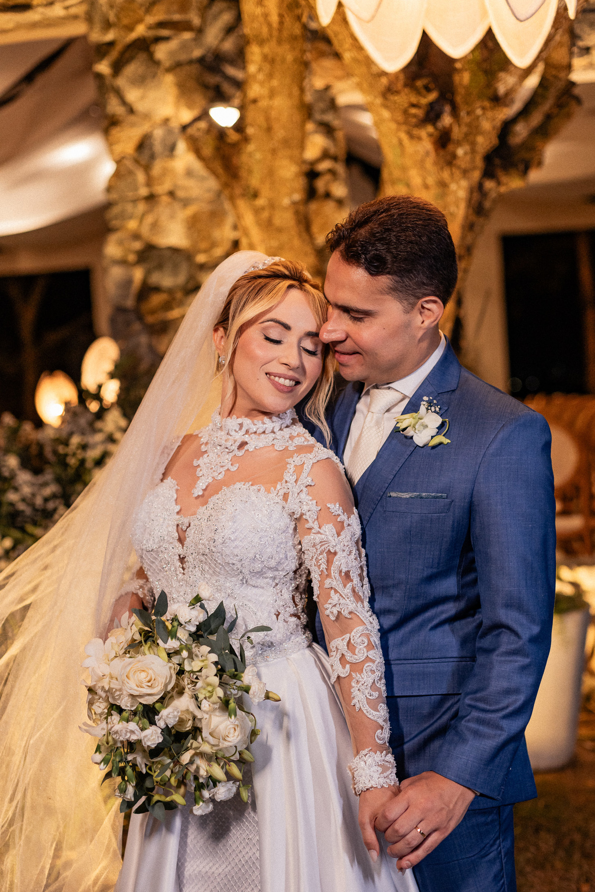 Retrato dos noivos Michele e Brício na Fazenda Bonanza em Sergipe