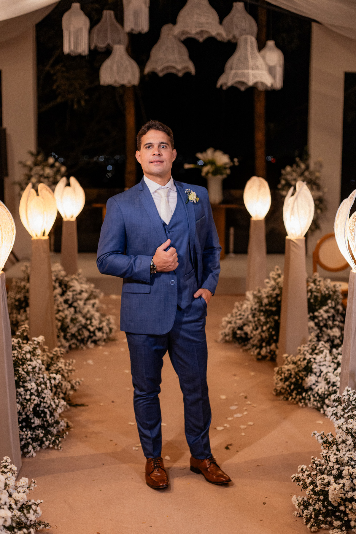 Retrato dos noivos Michele e Brício na Fazenda Bonanza em Sergipe