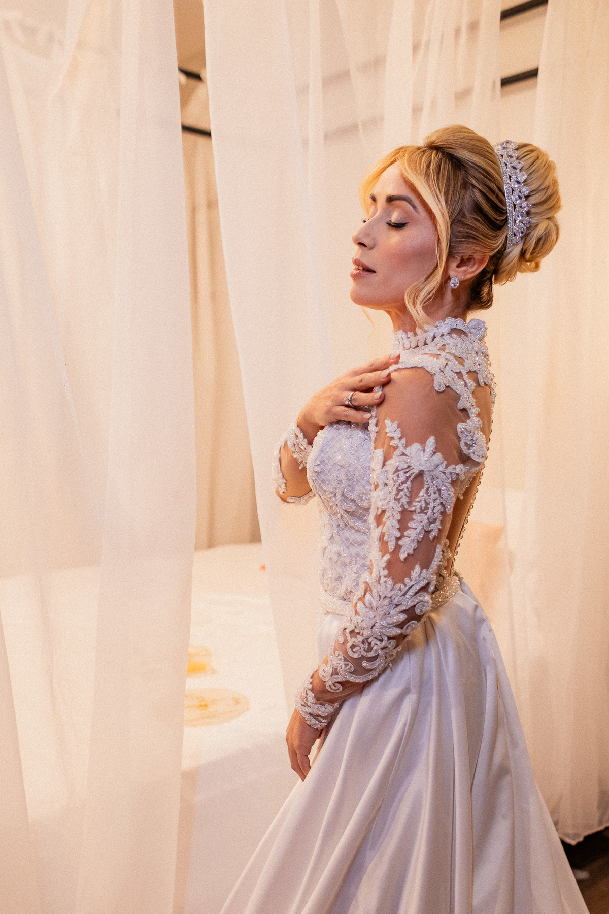 Noiva pronta para o casamento na Fazenda Bonanza em Sergipe