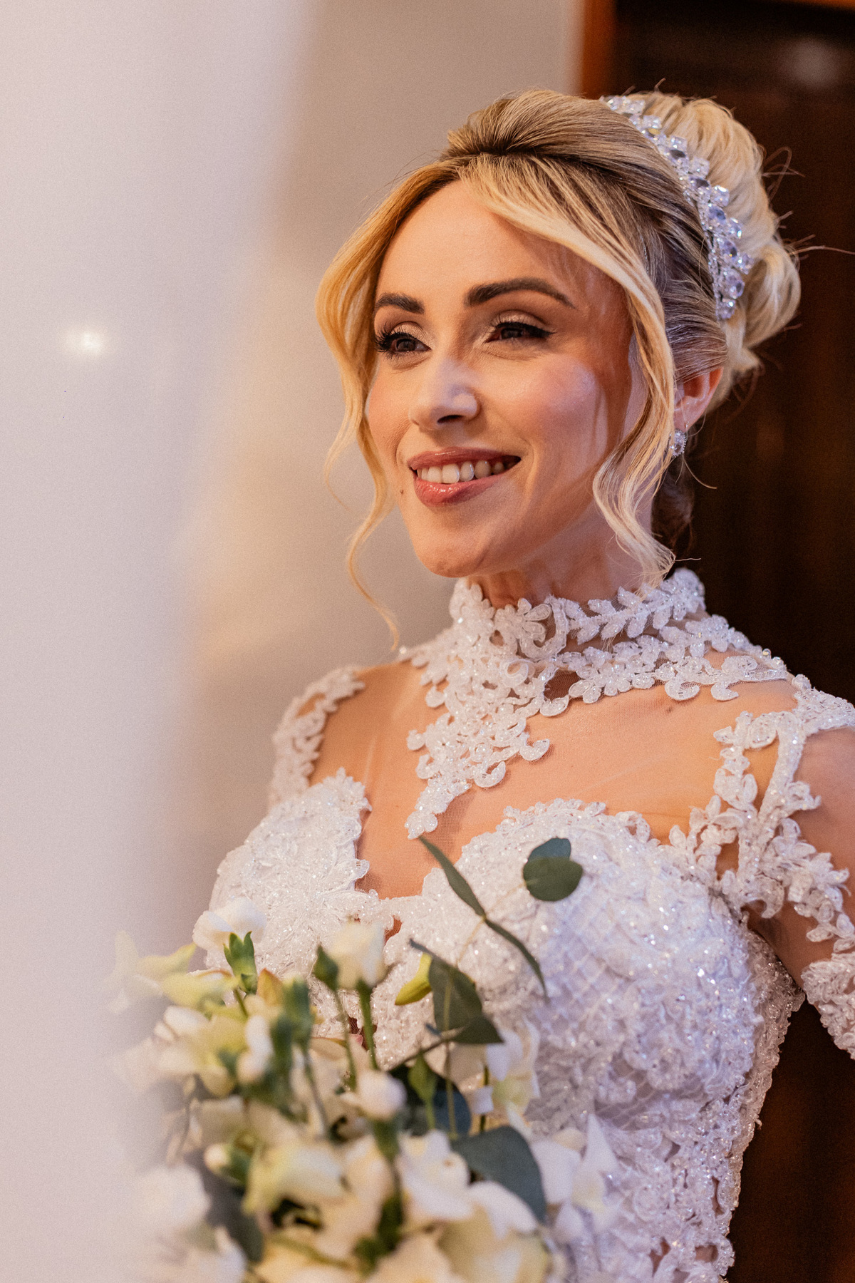 Noiva pronta para o casamento na Fazenda Bonanza em Sergipe