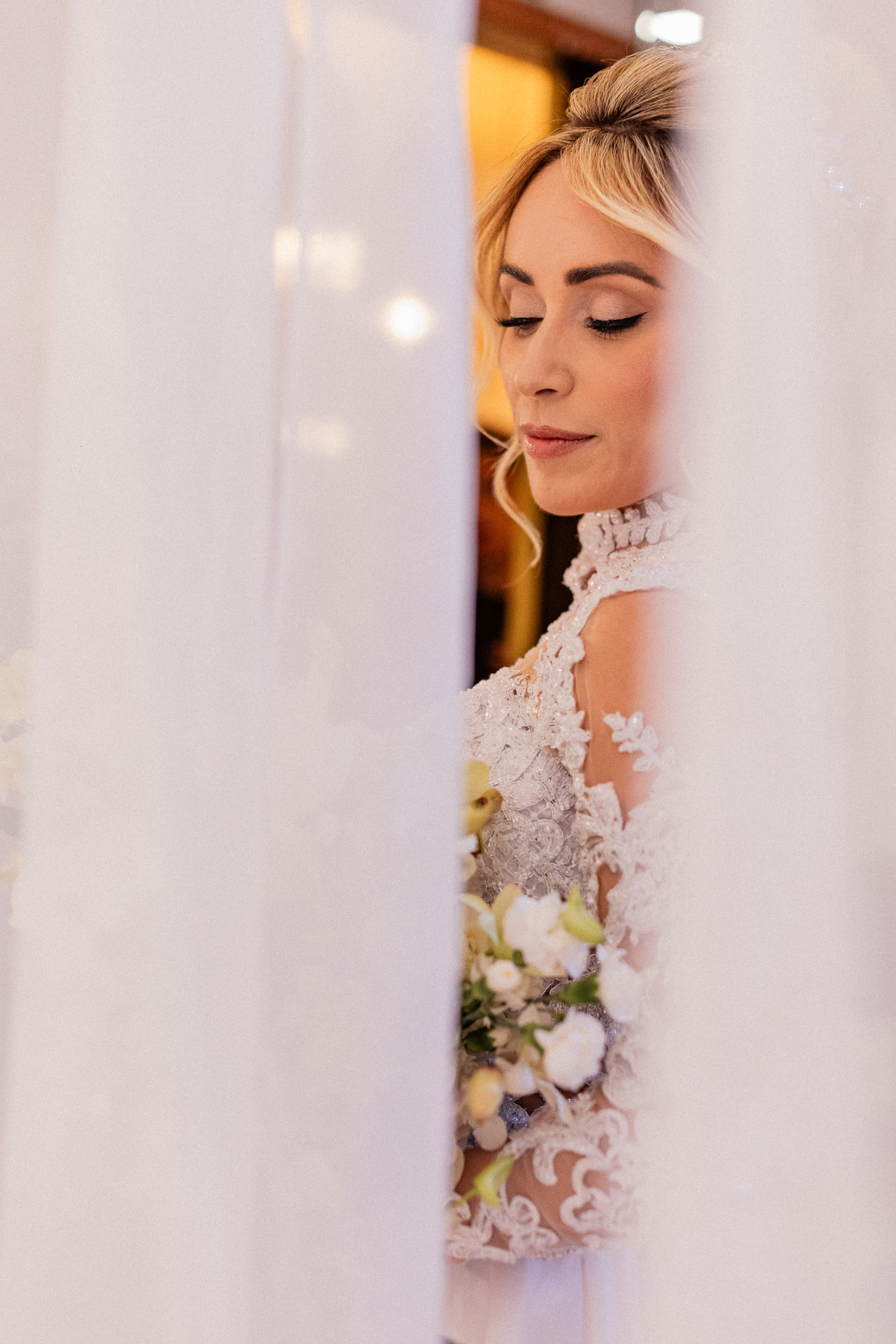 Noiva pronta para o casamento na Fazenda Bonanza em Sergipe