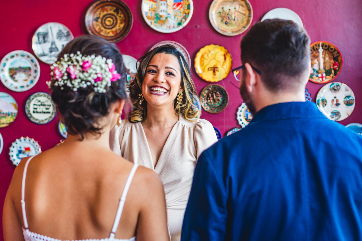 Homenagem amiga da noiva