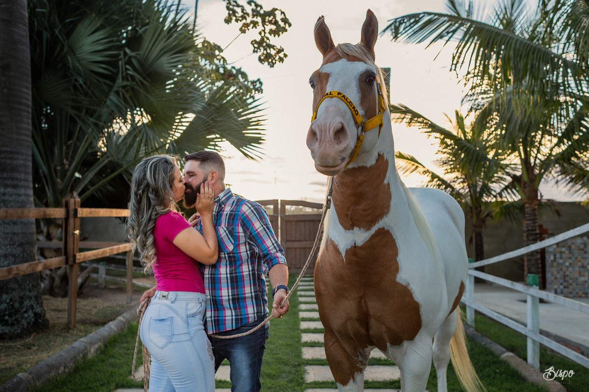 BISPO FOTOGRAFIA | Fotógrafos de Casamento em Aracaju/Sergipe - Pré Wedding Noivos com Cavalos em Haras