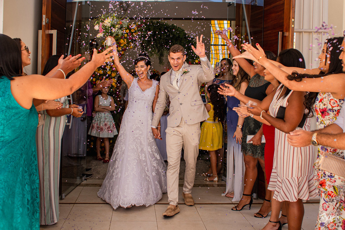 Bispo Fotografia - Noivos durante cerimônia de casamento em Aracaju igreja São Lucas