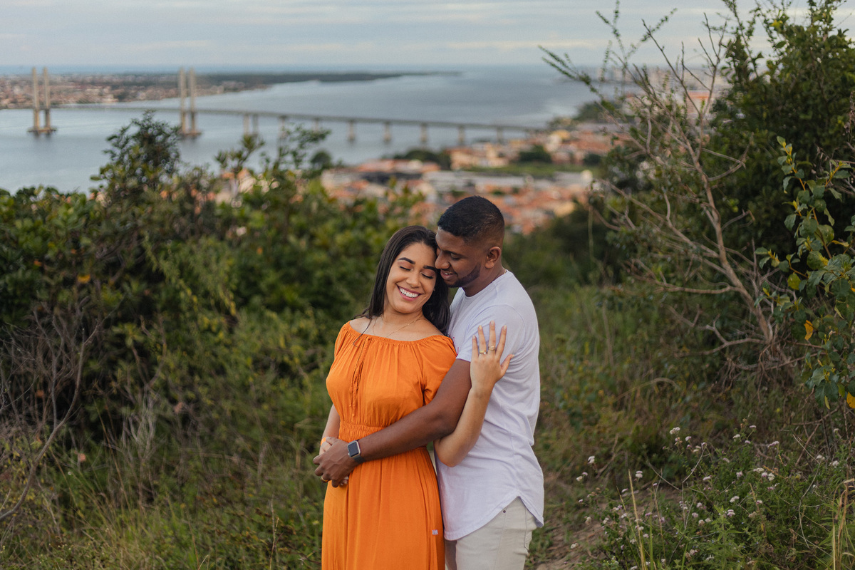 foto de casal passeando no parque da cidade em Aracaju