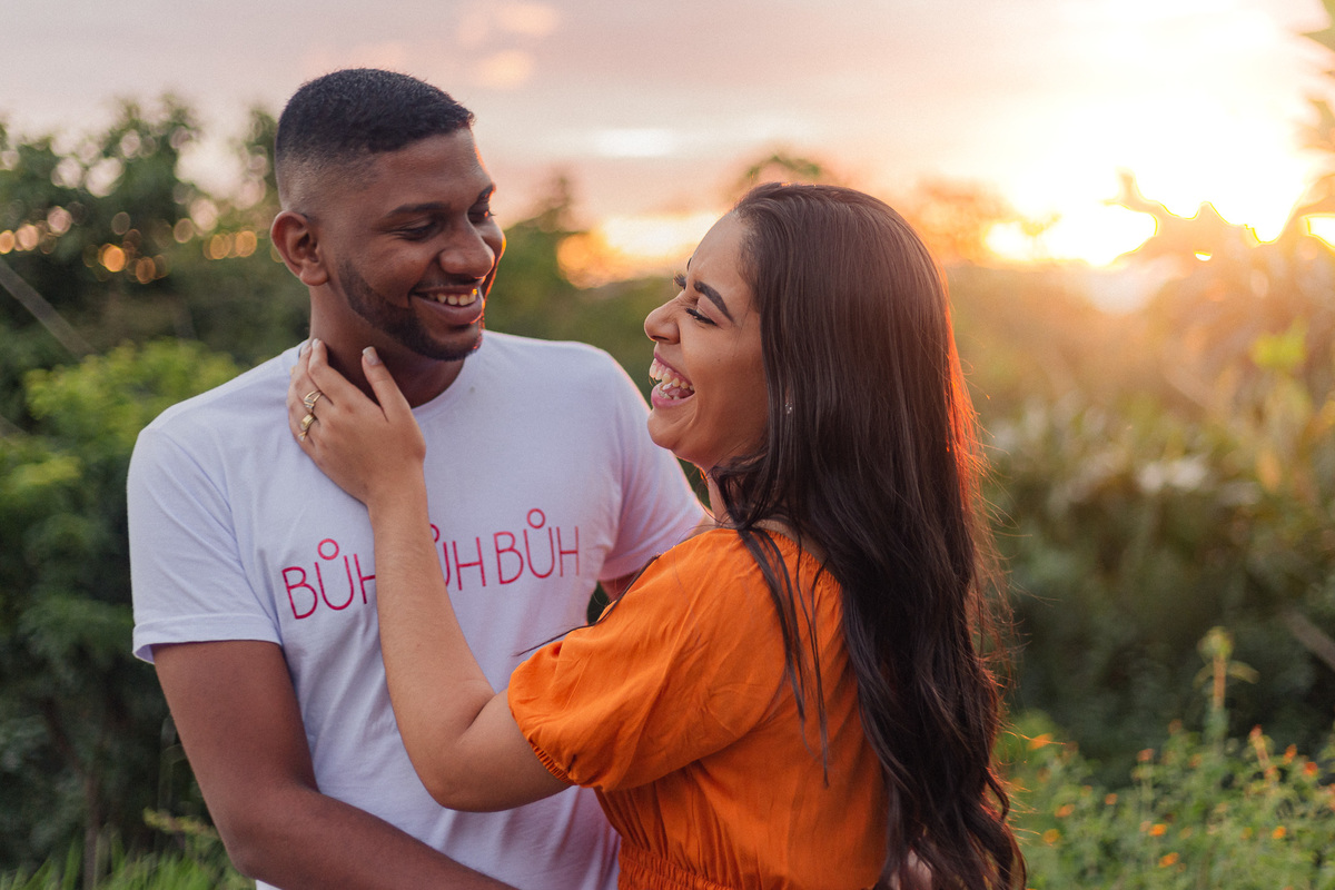 foto de casal passeando no parque da cidade em Aracaju