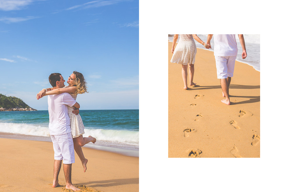 Pré wedding Amanda e Ricardo - Praia Estaleirinho- São Francisco do Sul-Santa Catarina-fotografia Thiago Lima Fotografia