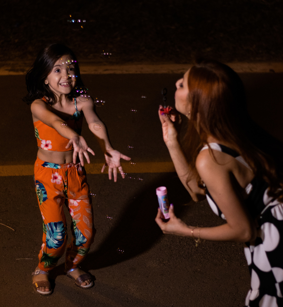 brincando com bolhas de sabão 