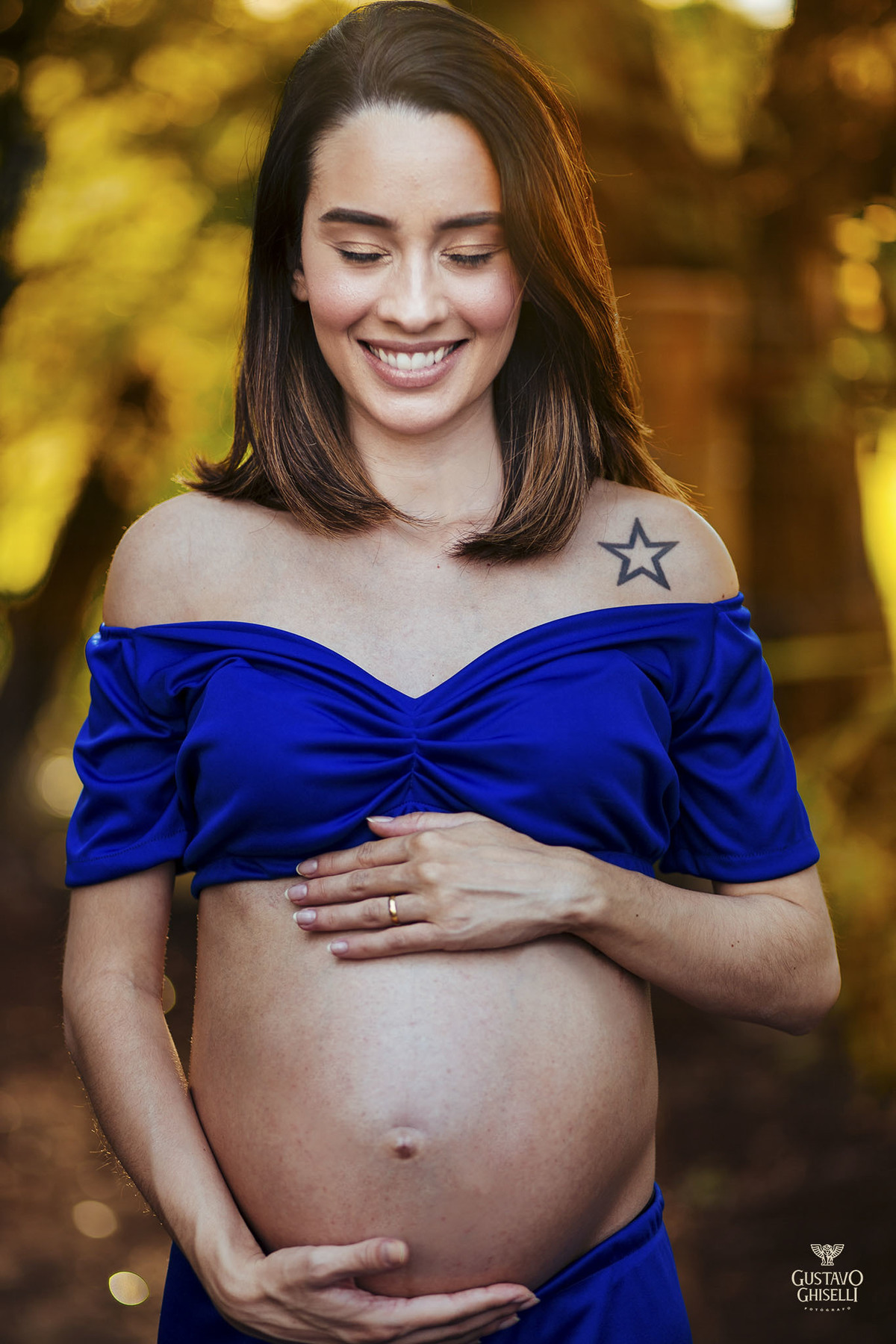 Ensaio de gestante, Carol + Renan = Bernardo, fotografado por Gustavo Ghiselli Fotografia, na fazenda Morro Vermelho em Jaú-Sp, em um fim de tarde incrível!