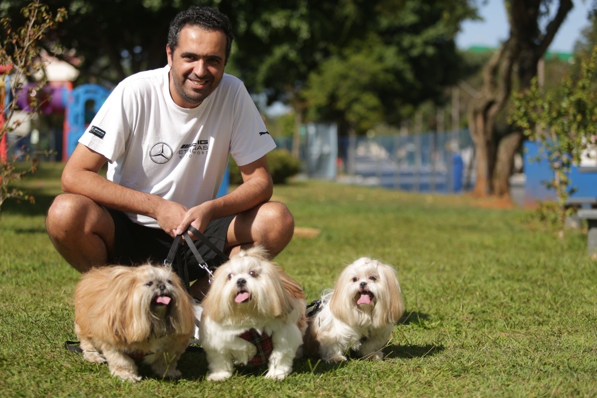 Aprenda a fotografar ensaio de família e pet - fotos ao ar livre - São Caetano do Sul