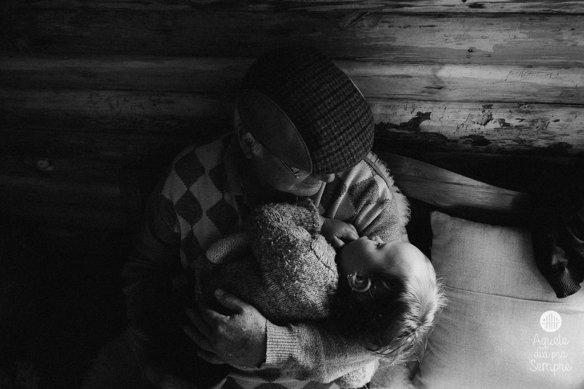 dormi no colo do vovô