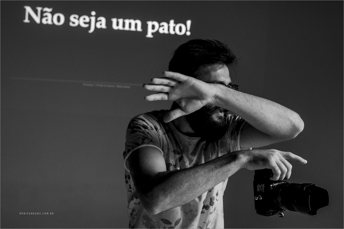robison kunz dando aula de fotografia