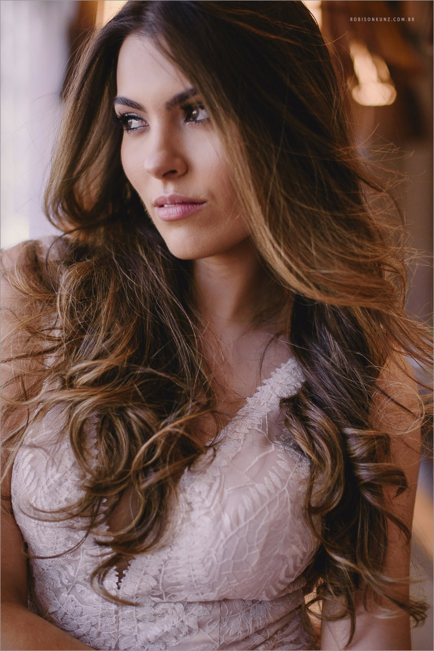 noiva com cabelo solto