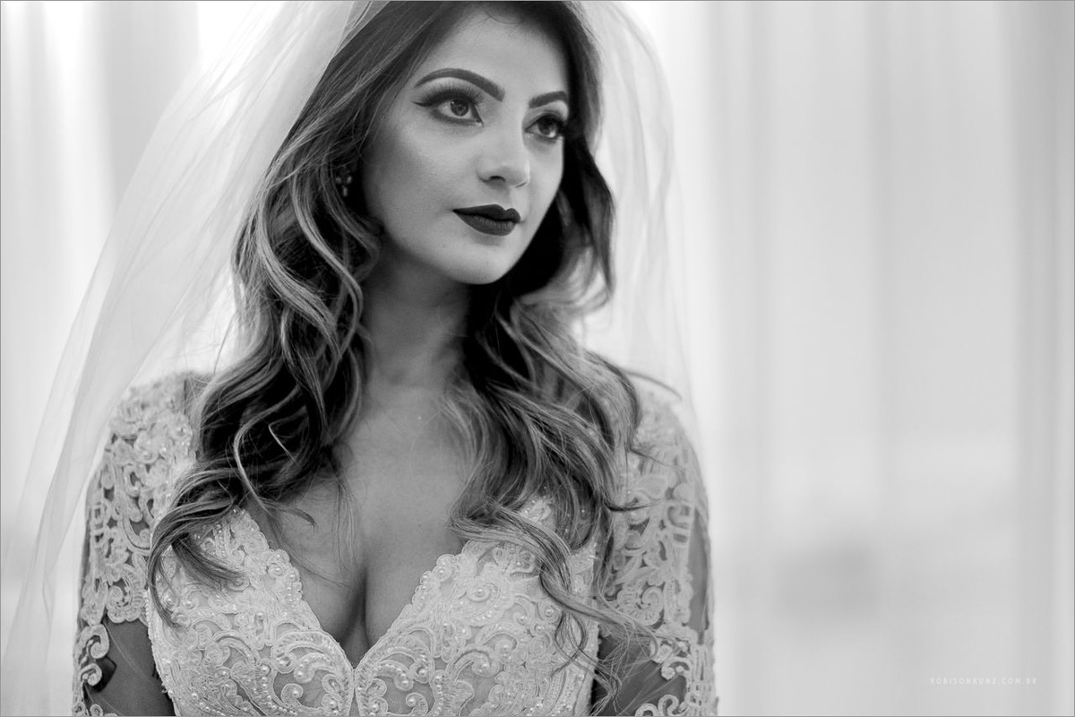 noiva pronta antes do casamento
