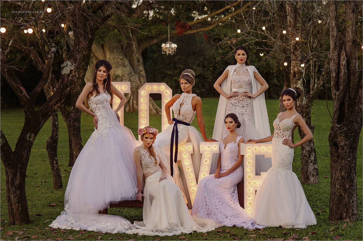 capa da expansão noivas 2016 com 6 noivas e seus vestidos conceituais
