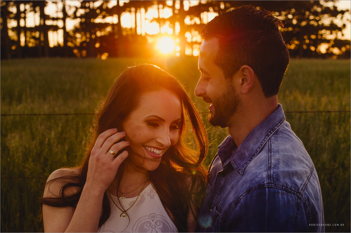 pré-casamento no por do sol