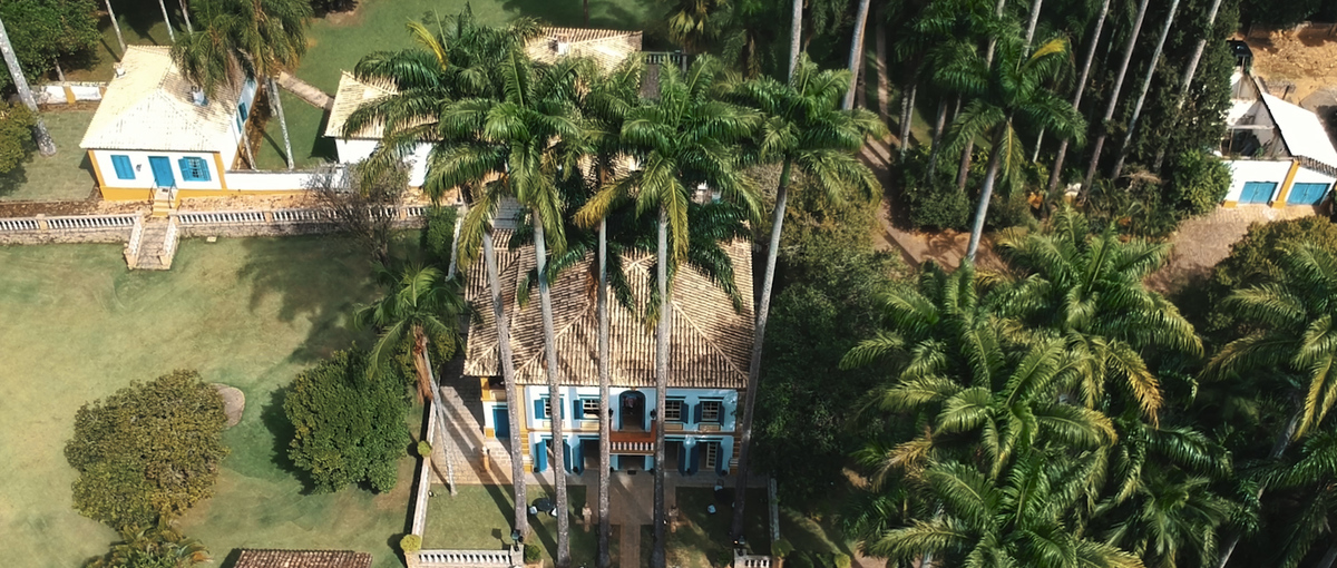 Imagem aérea da Fazenda Santa Barbara