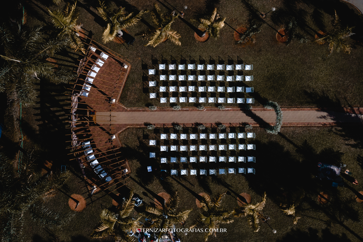 Casamento no Campo Chácara Veneza foto com drone
