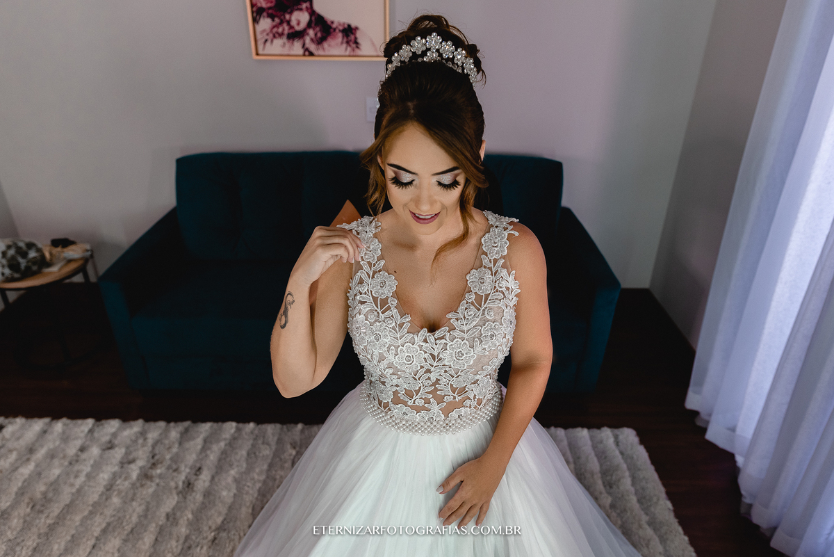 MAKE NOIVA Casamento no Campo Chácara Veneza de dia