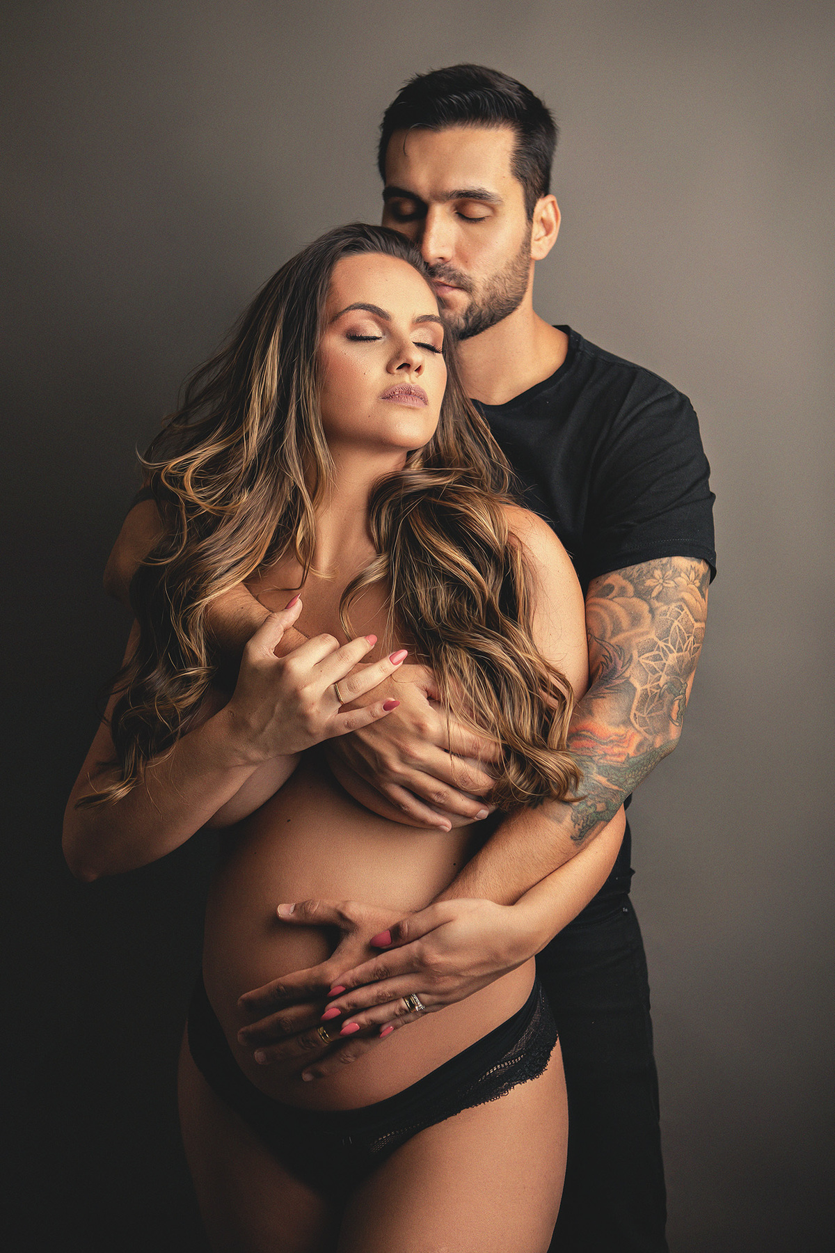 Ensaio Gestante em estúdio em Belo Horizonte