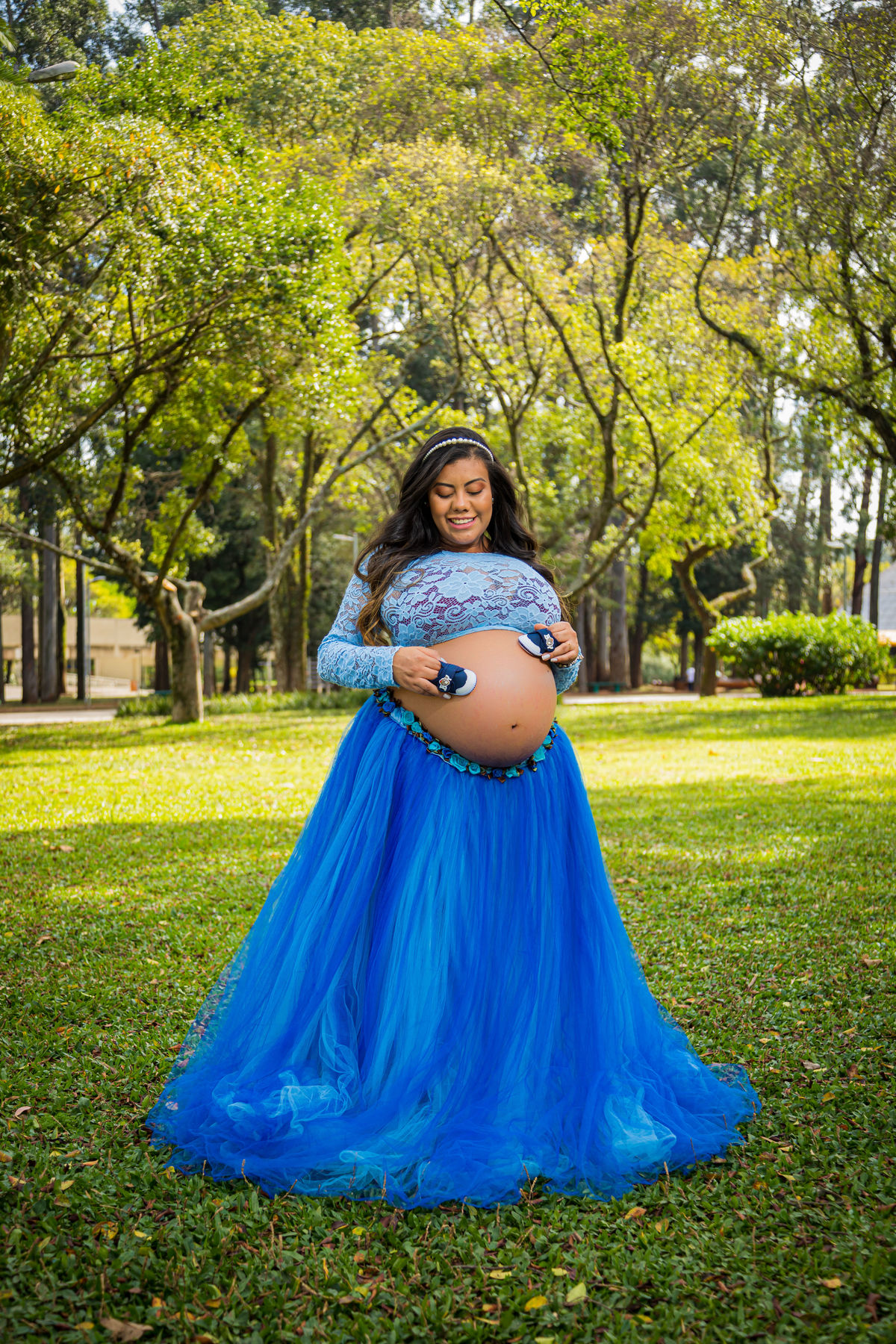 Ensaio Gestante em Estúdio e Parque de São Paulo